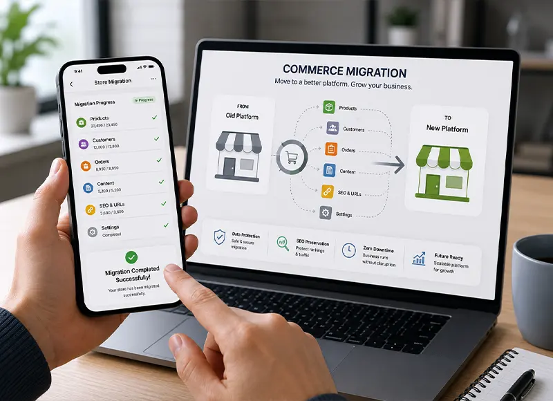 Ecommerce Migration Services in India